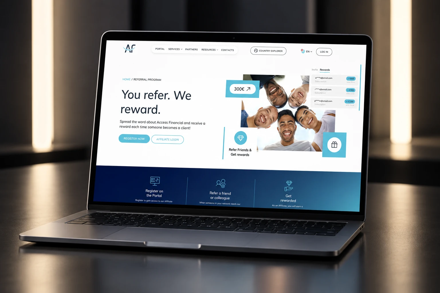 Access Financial — интерфейс проекта 1
